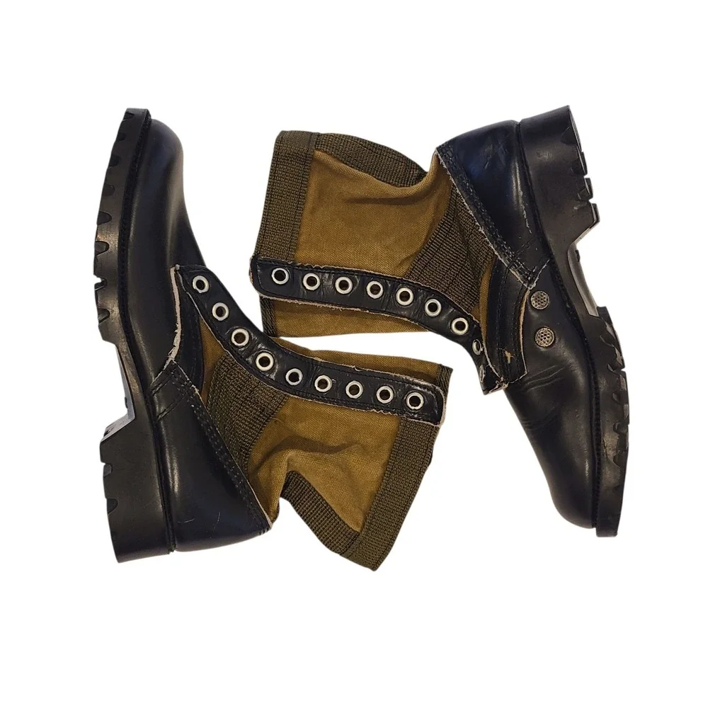 VIETNAM WAR ORIGINAL US ARMY JUNGLE BOOTS-SIZE 5 R‎ Primo Condition - Picture 2 of 10